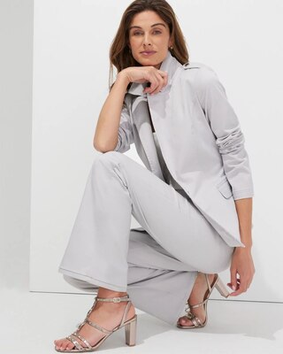 Outlet WHBM Casual Sateen Blazer