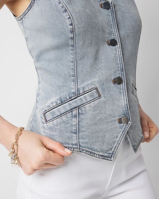 Denim Vest click to view larger image.