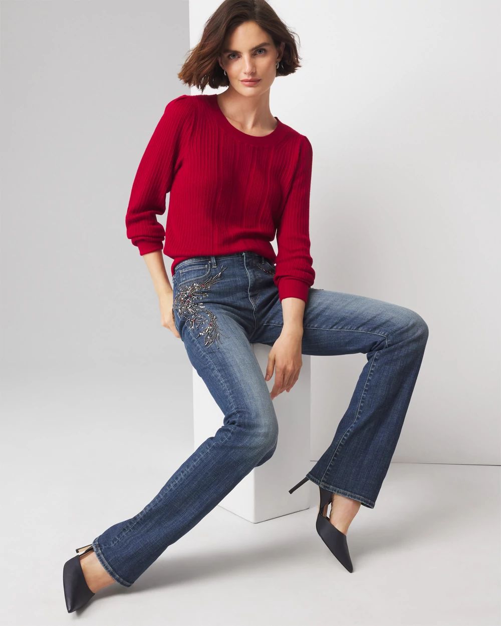 Cashmere Blend Crewneck Sweater