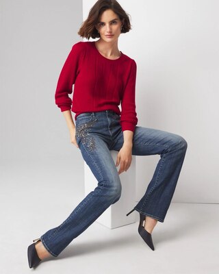 Cashmere Blend Crewneck Sweater