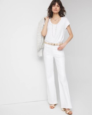 High-Rise Double Pocket Wide-Leg Jean click to view larger image.