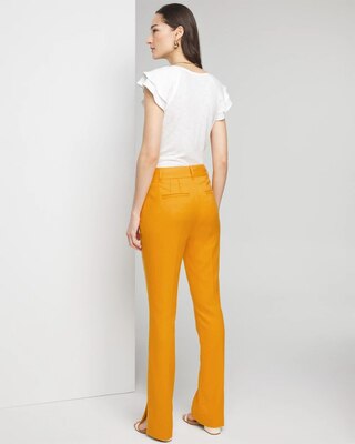 WHBM® Ines Slim Side-Slit Bootcut Pant click to view larger image.