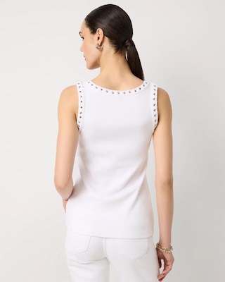 WHBM FORME™ Grommet Ribbed Tank click to view larger image.