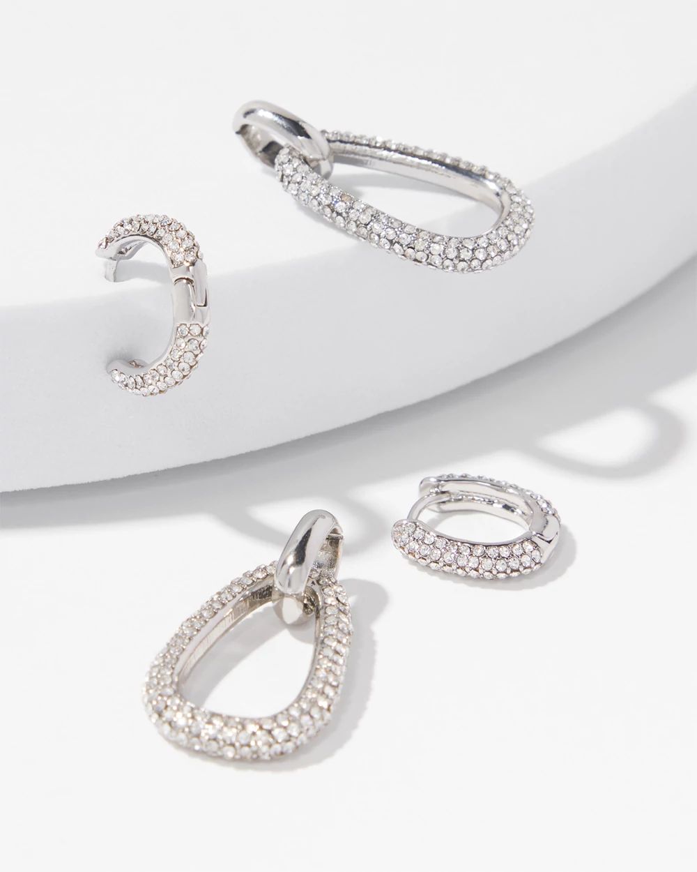 Convertible Crystal Drop Earrings