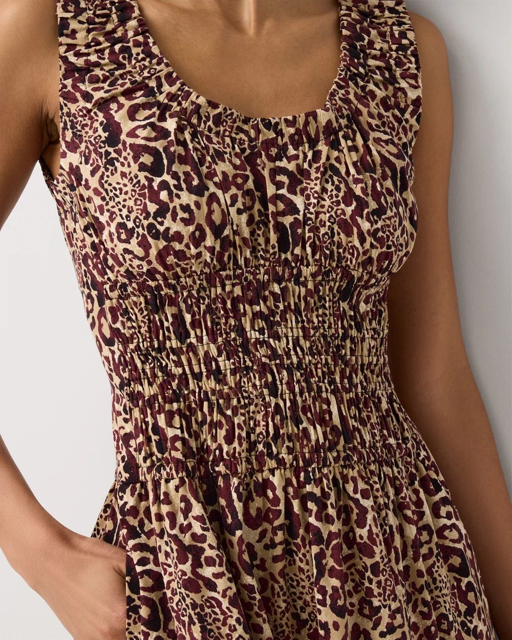 Ruched Tank Midi Dress click to view larger image.