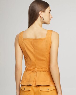 Sleeveless Topstitch Pret Top