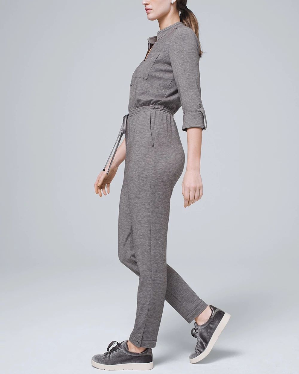 Zip-Front Soft Jumpsuit