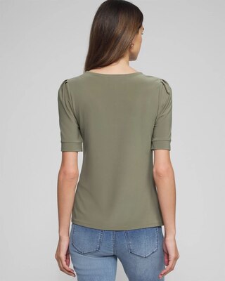 Outlet WHBM Puff Sleeve Top