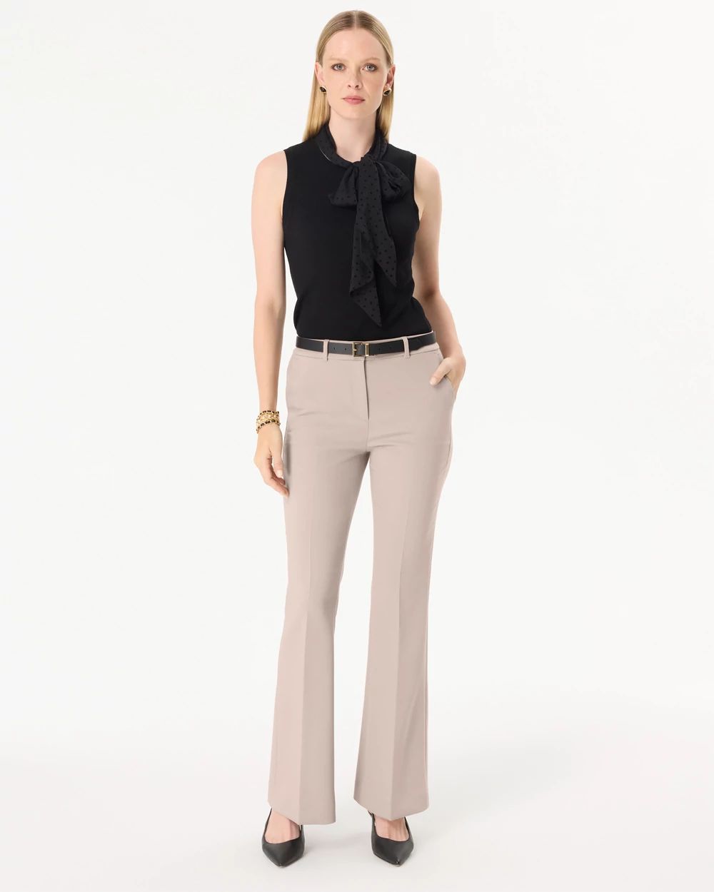 Petite Luxe Stretch Piper Flare Pant