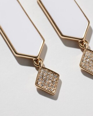Black + White Linear Earrings