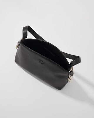 Textured Mixed Metal Tote Bag click to view larger image.