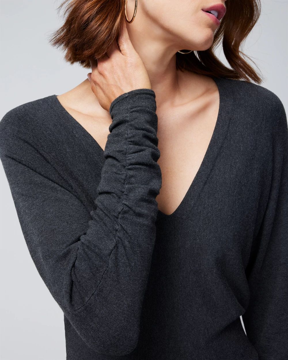 Long Sleeve Dolman Sweater Dress