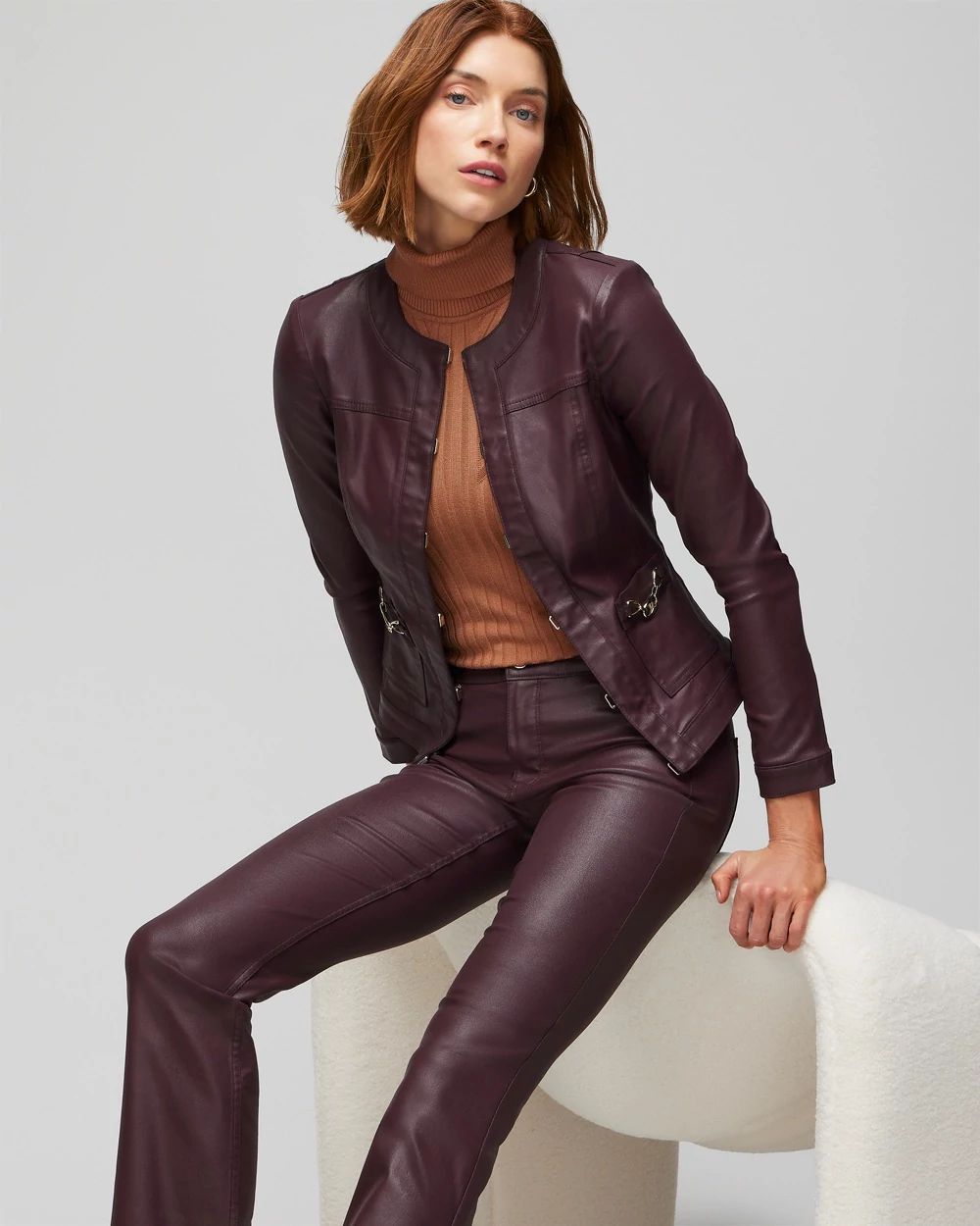WHBM Coated Stylist Jacket