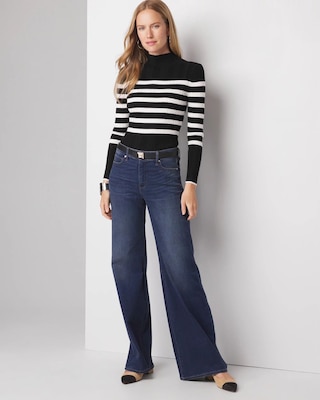 Petite High-Rise Everyday Soft Wide Leg Jeans