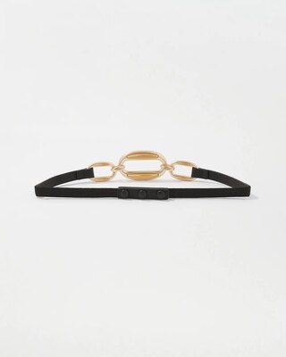 Links Faux Leather Skinny Belt click to view larger image.