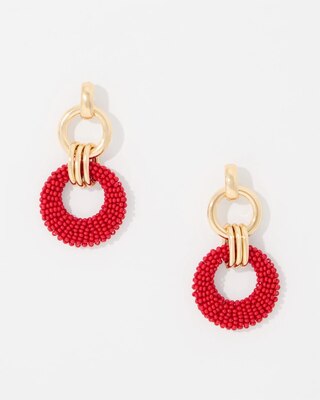Seed Bead Drop Earrings click to view larger image.