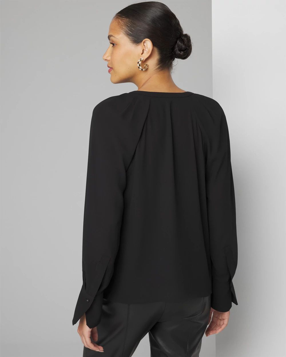Pleated Front Blouse