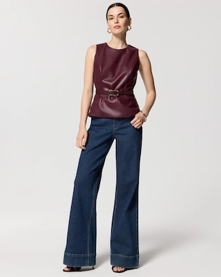 Faux Leather Top click to view larger image.