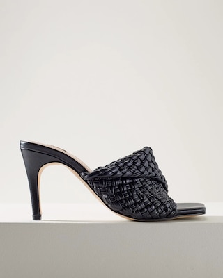 Woven High-Heel Mule