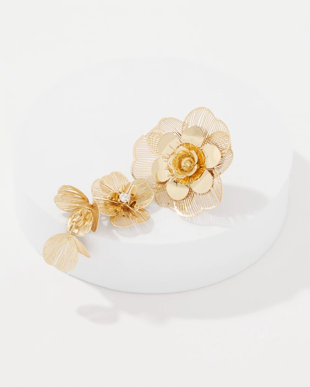 Floral Linear Earrings