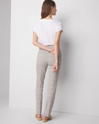 WHBM® Elle Slim Ankle Plaid Pant click to view larger image.