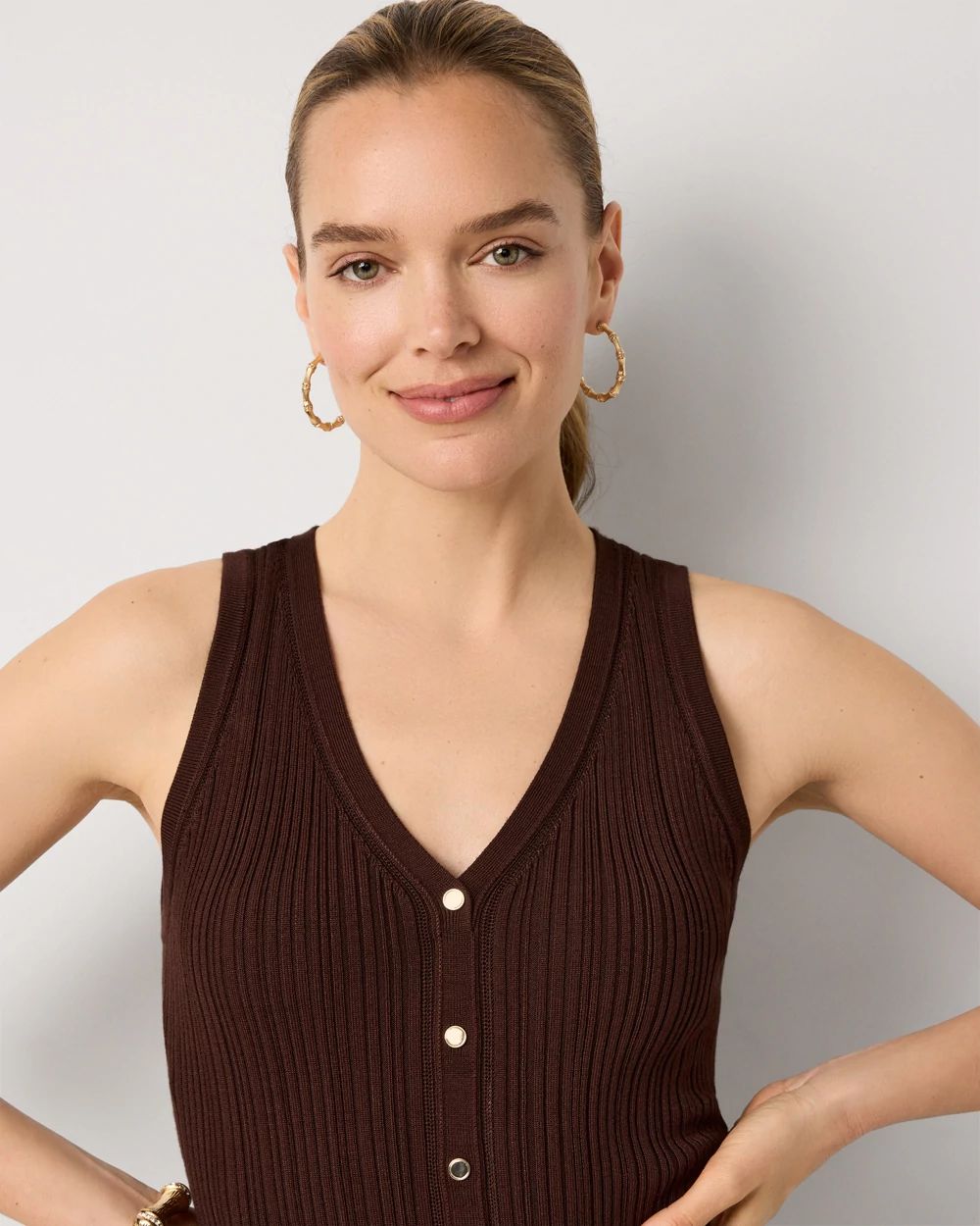 Knit Henley Tank