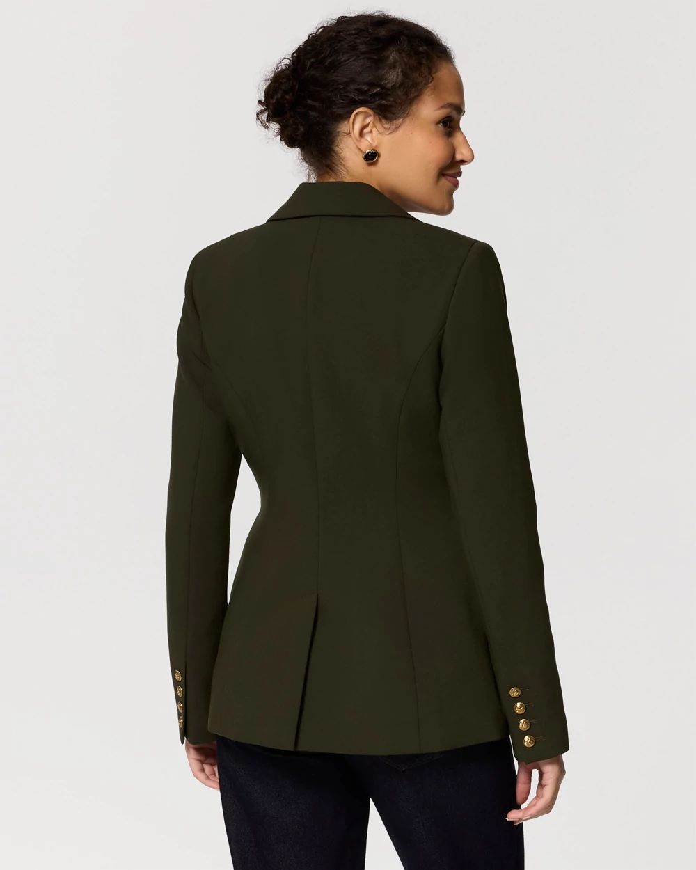 WHBM® Luxe Stretch One-Button Blazer click to view larger image.