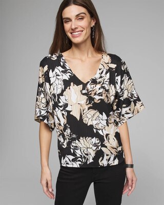 Outlet WHBM Elbow Sleeve V-Neck Kimono