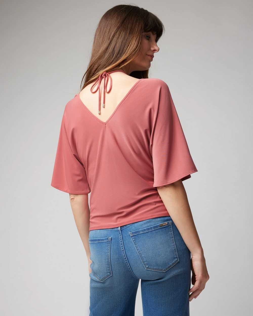 Matte Jersey Ruched Front Top click to view larger image.