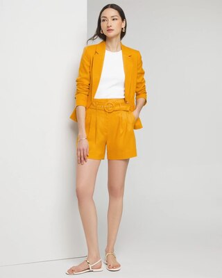 Extra High-Rise Belted Shorts