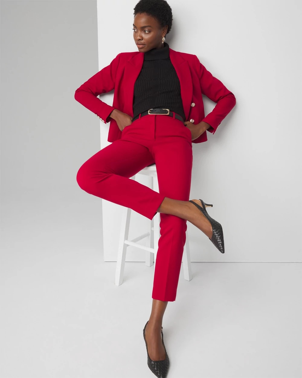 WHBM® Elle Slim Ankle Luxe Stretch Pant