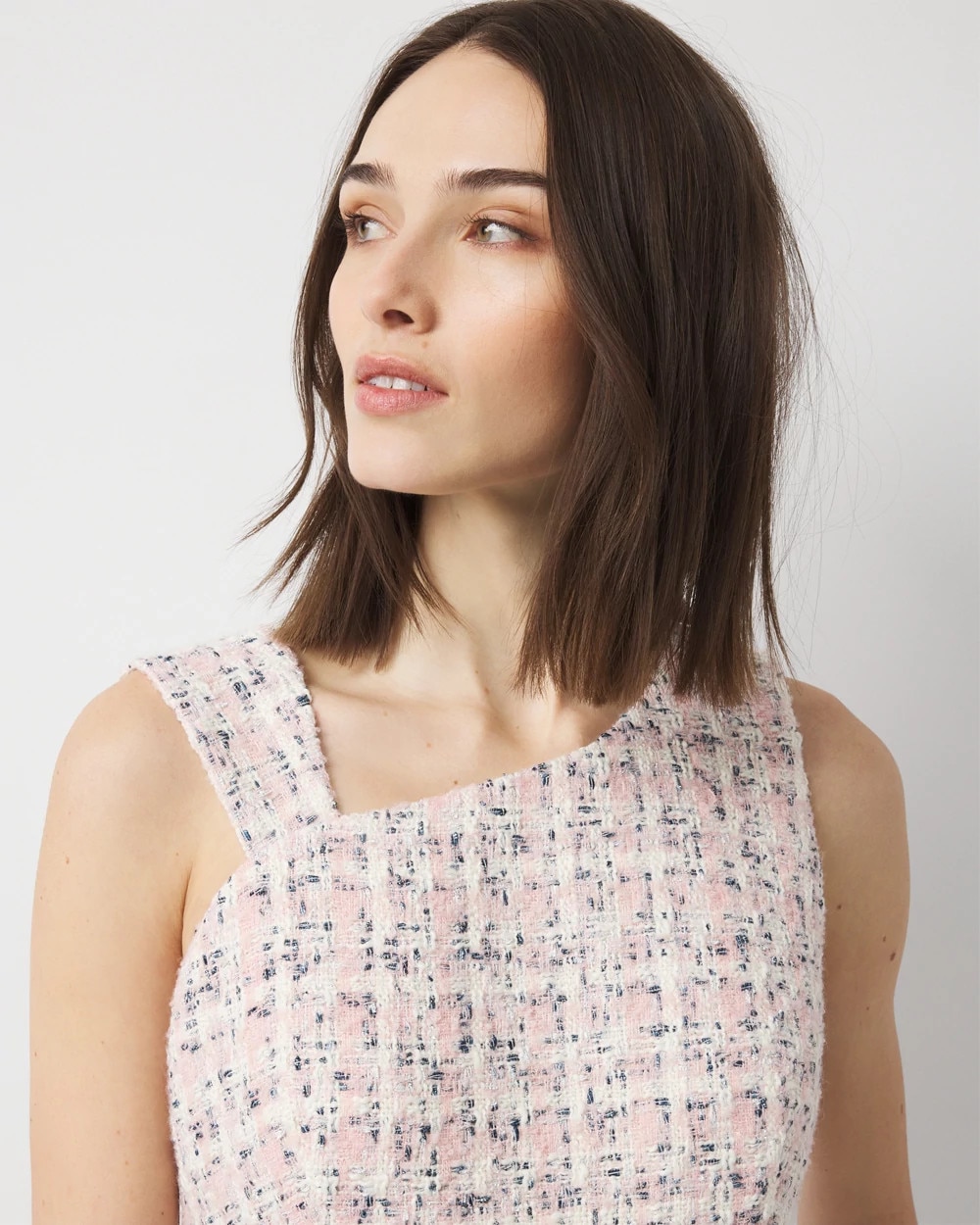 Shimmery Tweed Mini Dress