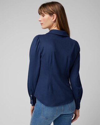 Long Sleeve Suede Pocket Shirt