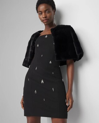 Strapless Embellished Mini Dress click to view larger image.
