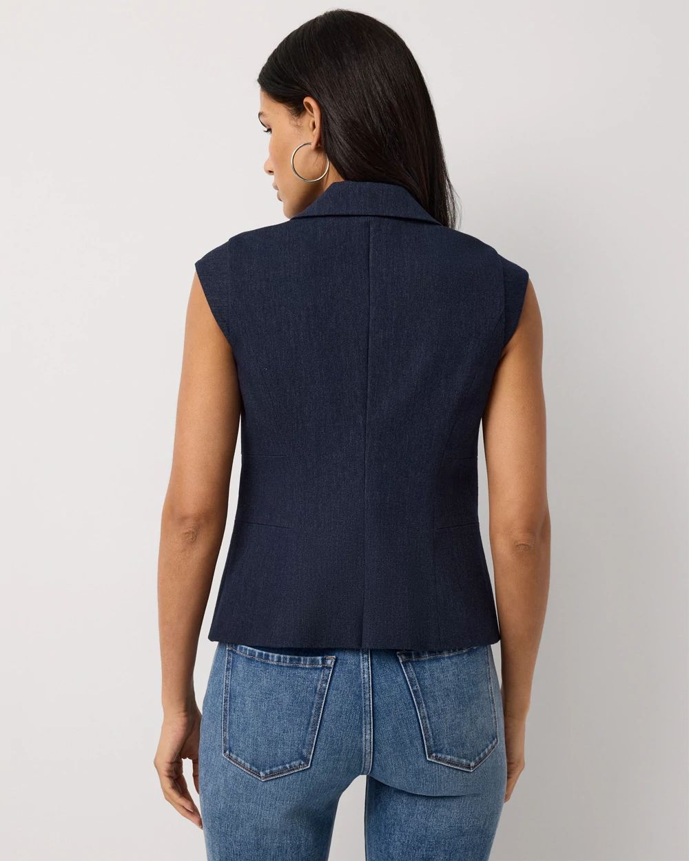 Denim-Look Vest