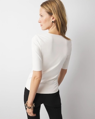 WHBMFORME™ All Ways Stretch Elbow-Sleeve Tee click to view larger image.
