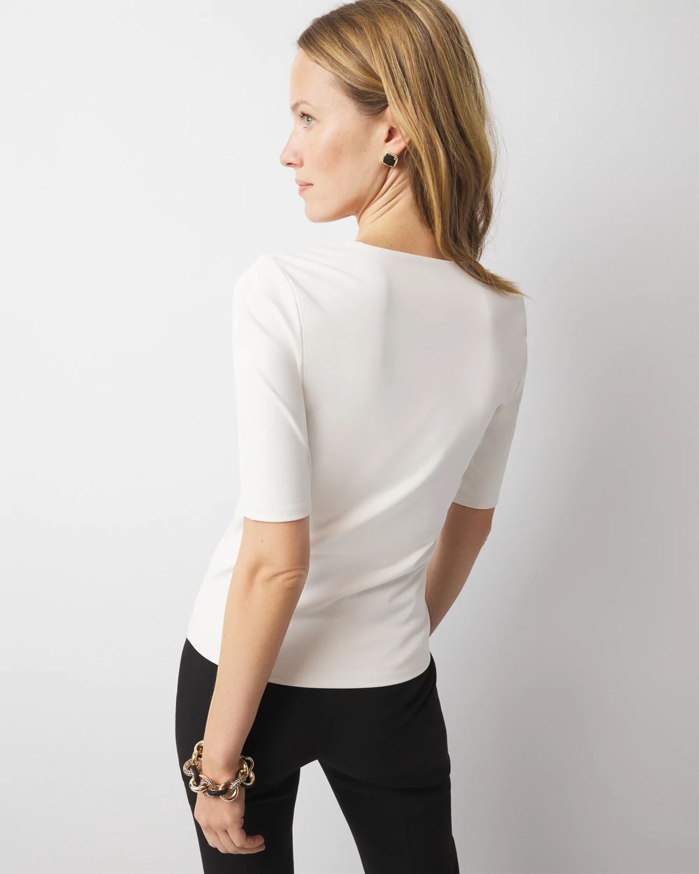 WHBMFORME™ All Ways Stretch Elbow-Sleeve Tee