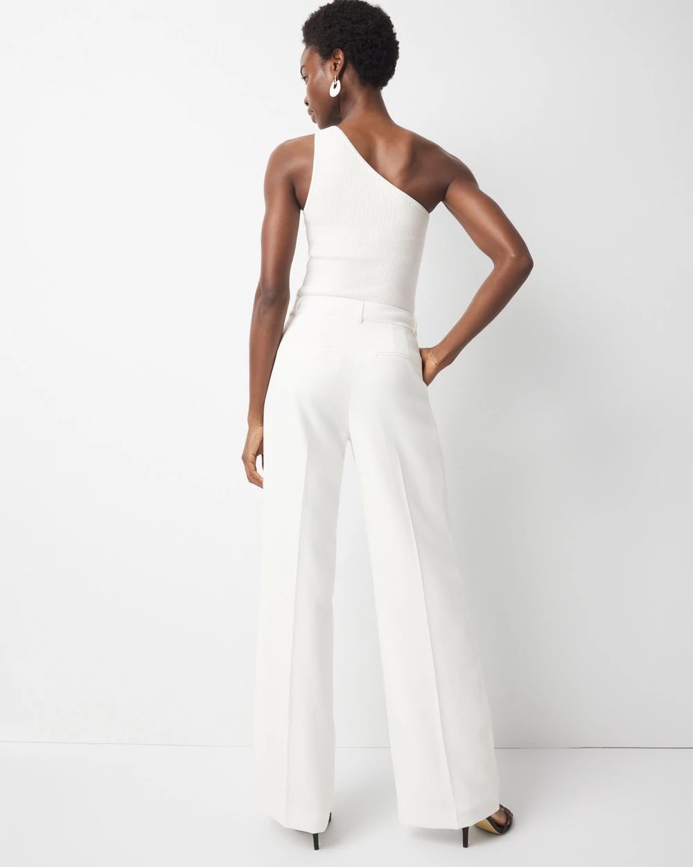 Petite Pleated Wide Leg Pant