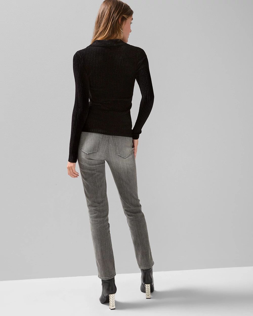 Chenille Henley Sweater