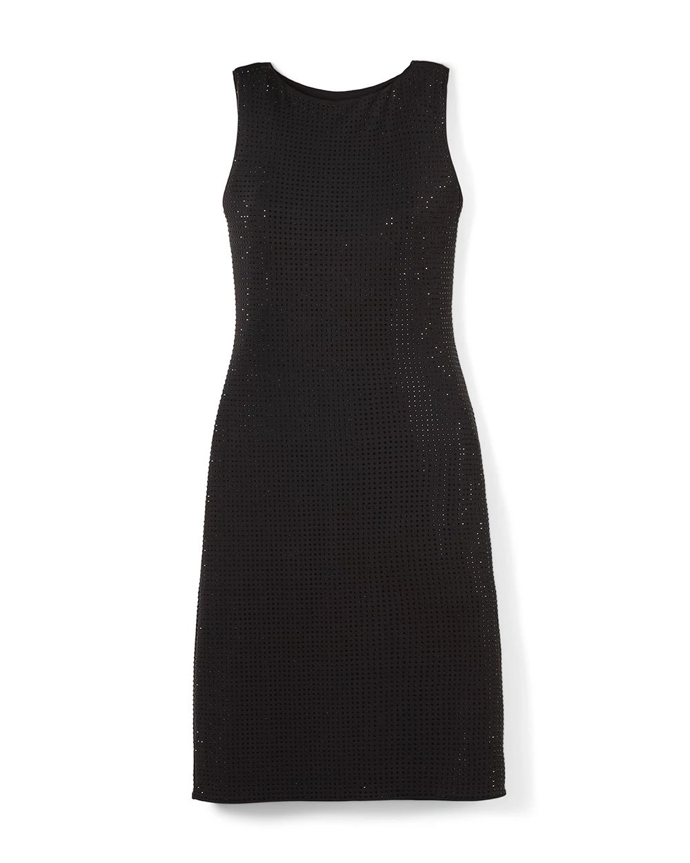 Matte Jersey Black Studded Dress