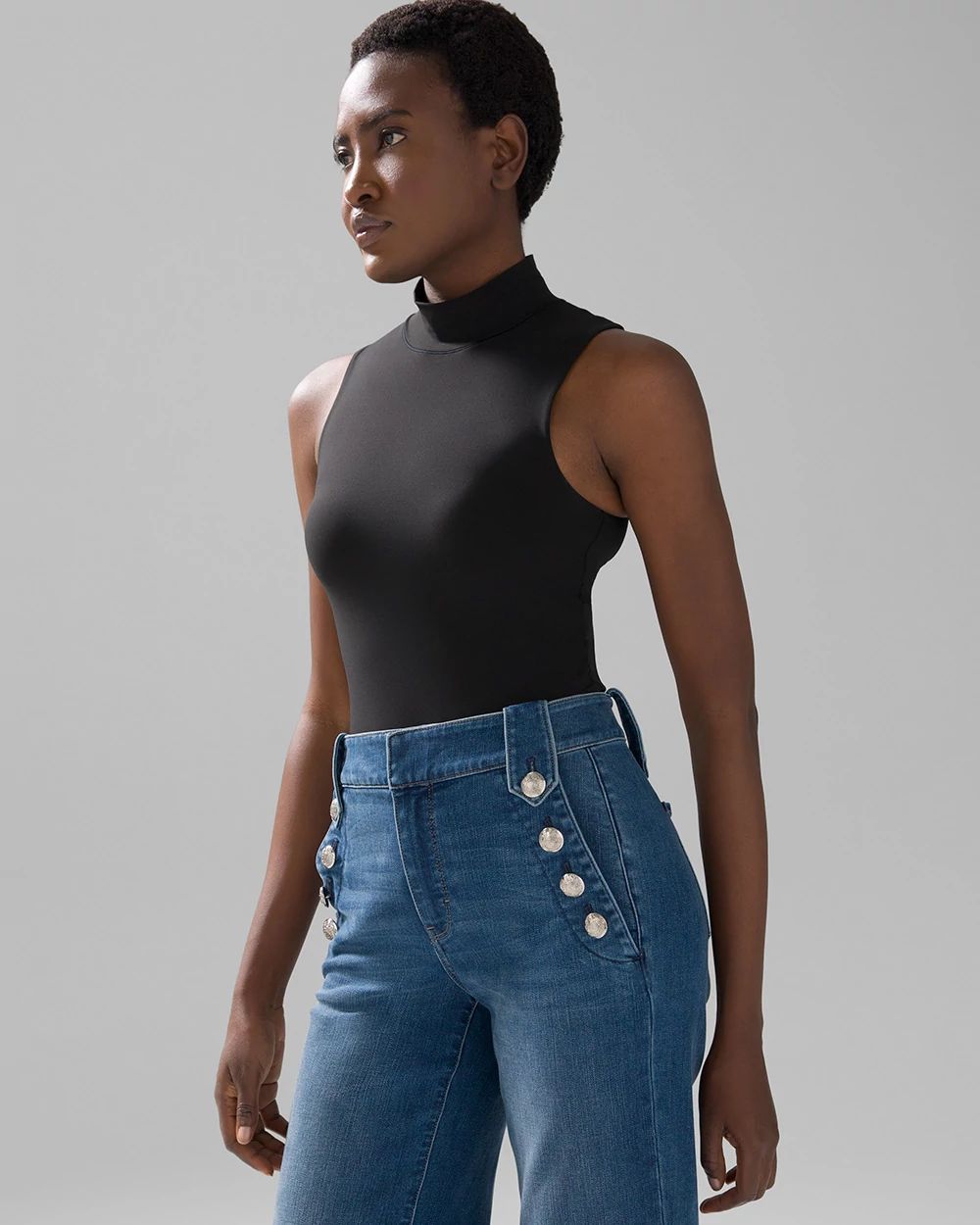 WHBM FORME Mock Neck Tank