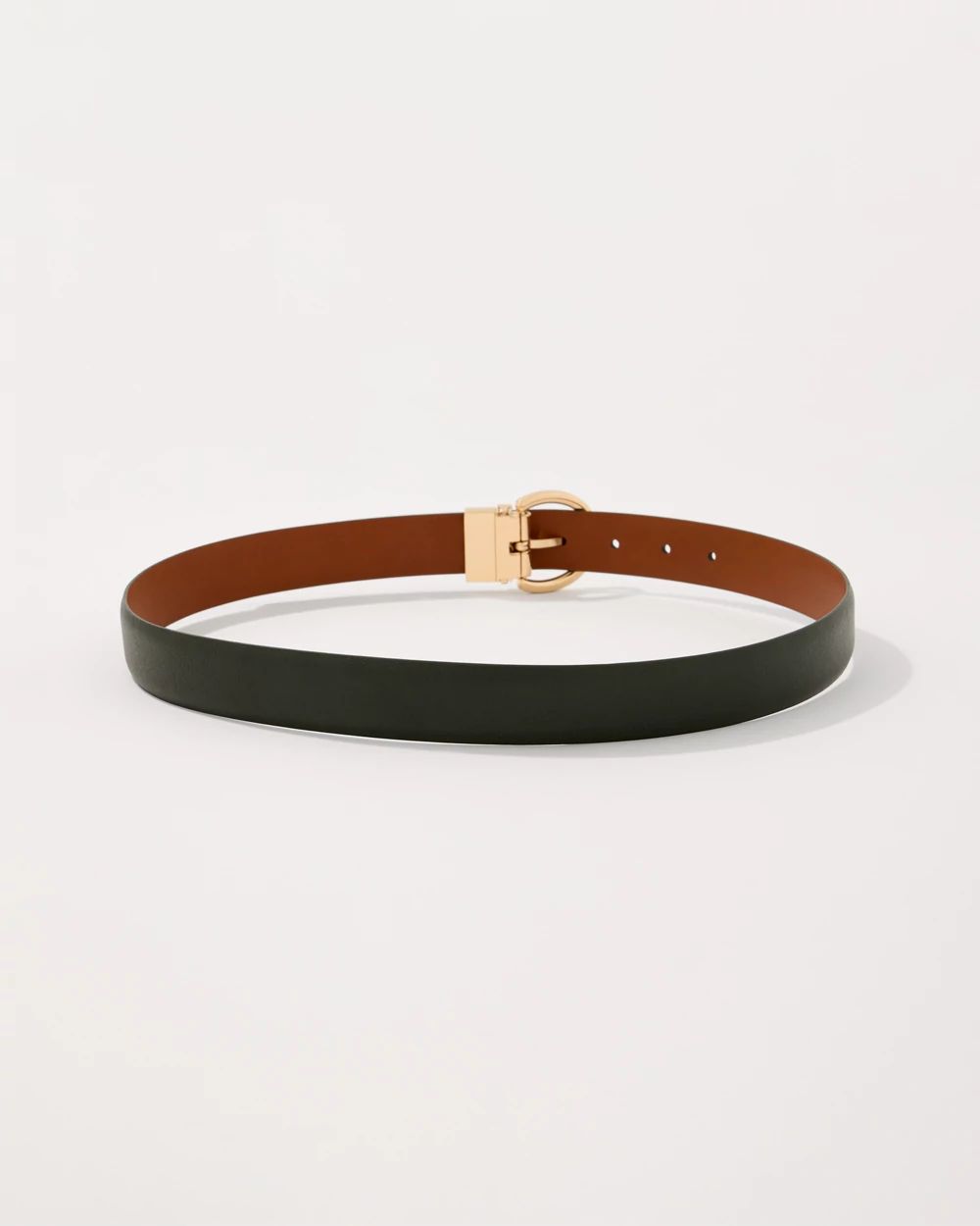 Olive + Chestnut Reversible Pant Belt click to view larger image.