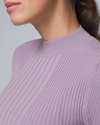 Ribbed Mock Neck Sweater