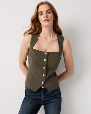 Button Front Vest