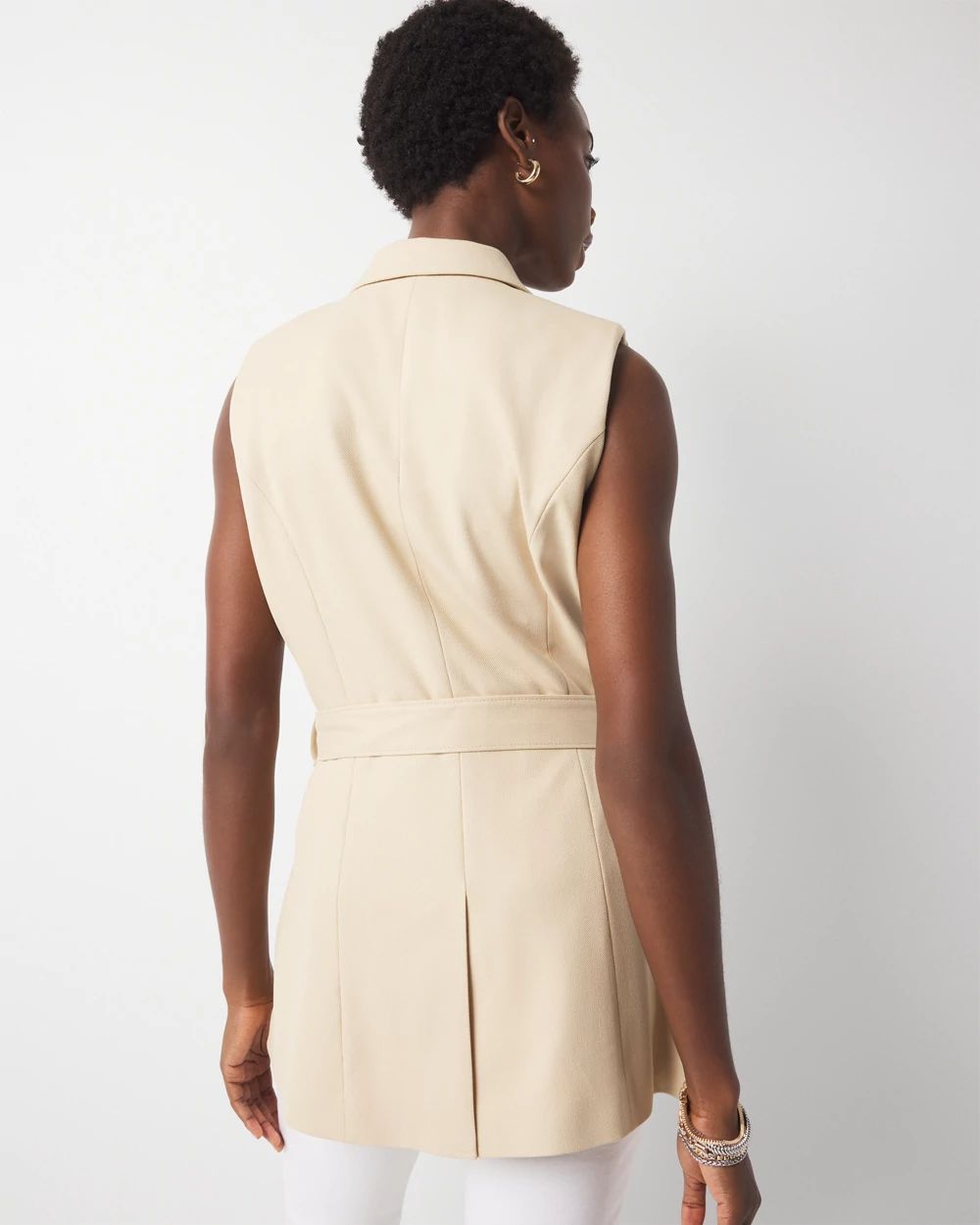Petite Long Utility Vest