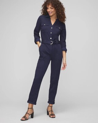 Long Sleeve Utility Jumpsuit