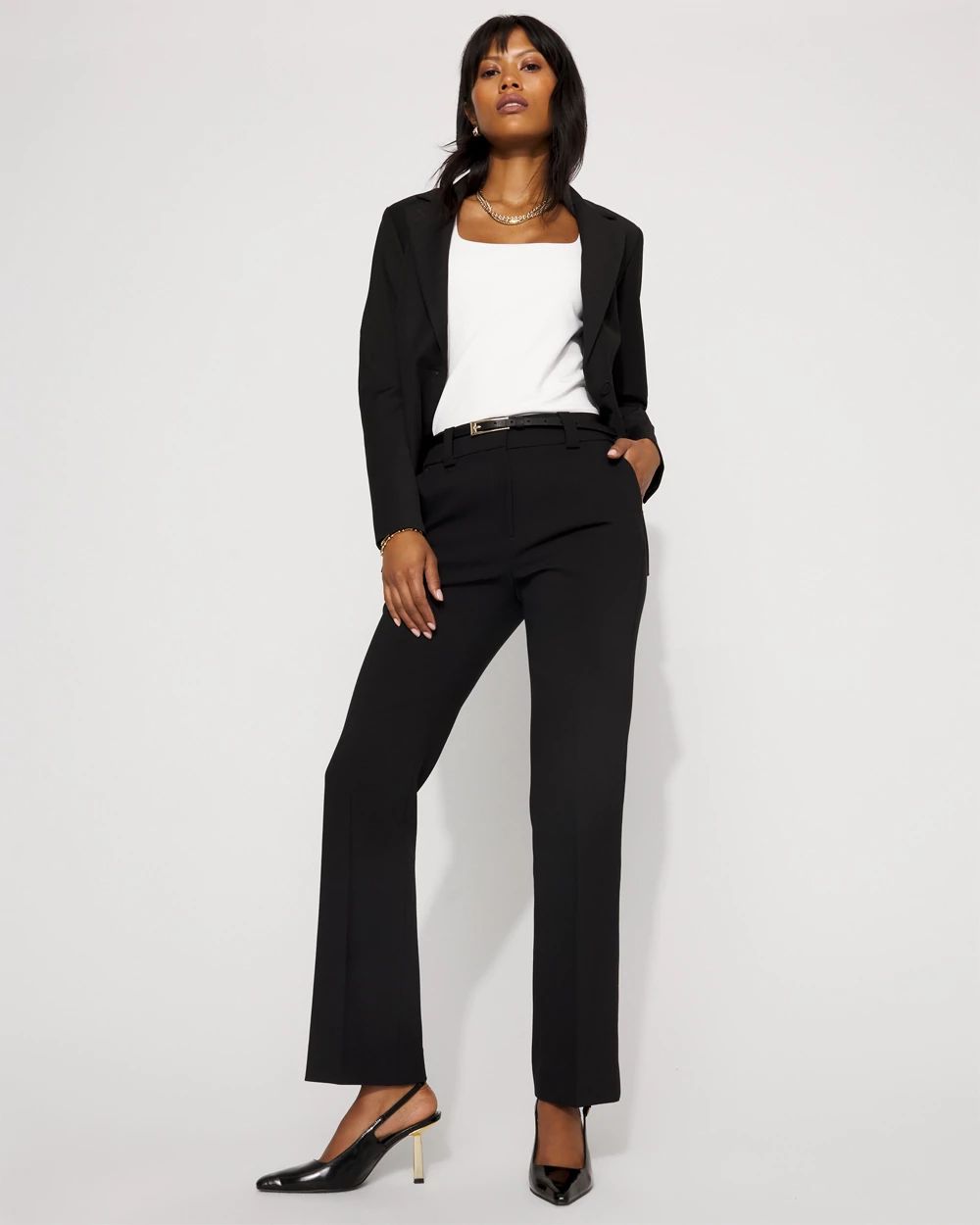 WHBM FORME™ All Ways Stretch Square Neck Top click to view larger image.
