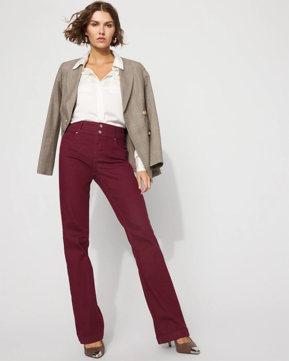 Petite Extra High-Rise Double-Waist Trouser Jean