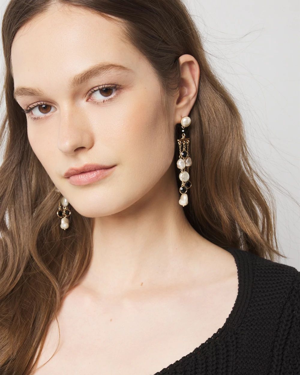 Black + White Statement Earrings