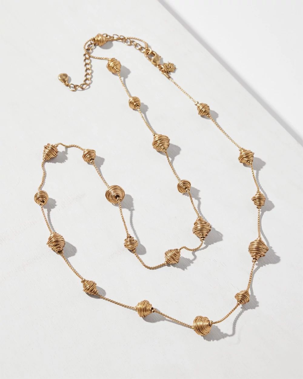 Goldtone Wire Wrap Necklace